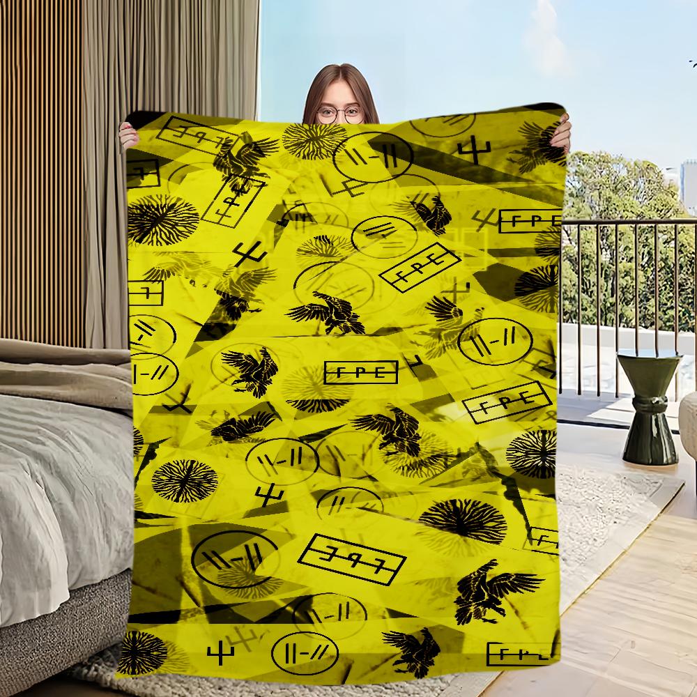 Band T-Twenty One P-Pilots Clancy Printed comfortable sofa living room bedroom Plush blanket suitable for home travel and gifts