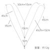 Sexy Metal Zircon Chest Chain for Women Simple Gold Color Double Layered Shell Pendant Waist Chain Party Jewelry Accessories