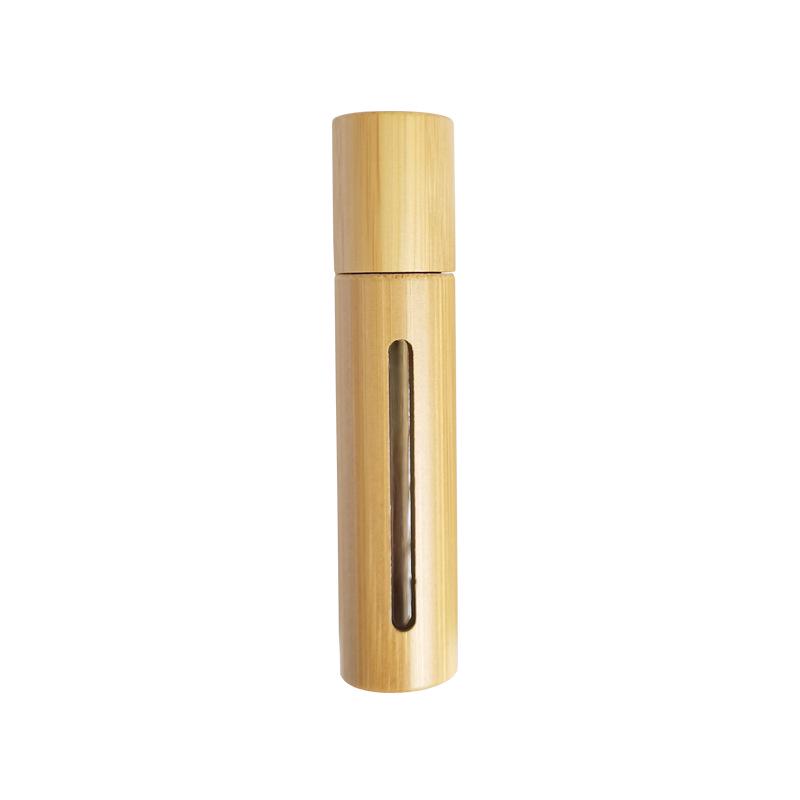 Bamboo Spray Bottle with Glass Liner and Aluminum Nozzle, Available In 5ml and 10ml, for Perfume Dispensing.