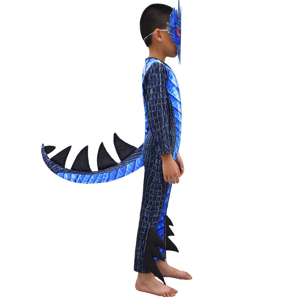 Kids Dragon Costume Dress Up Halloween Costumes for Children Cosplay for Festival Carnivals Party Favors Boys Girls Easter