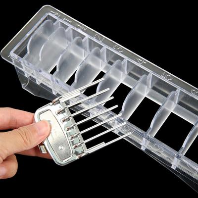 Universal Rectangular Plastic Guide Comb Storage Box Barber Hairdresser Electric Hair Clipper Limit Comb Organizer Container Box