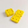 Pocket Sized Cheese Slider Fidget Toy Smooth Flip Spin Portable Adult Stress Relief Toy for Office Travel