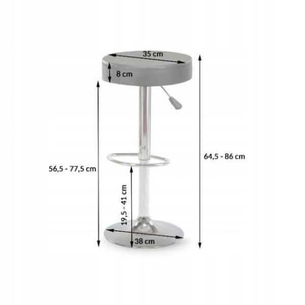 PORTO bar stool/dining chair, black