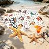 Custom Name Personalized Crayon Shin Print Beach Towel, for Trip Camping Beach Party Home Decor, Birthday Gift for Family & Friends