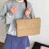 Laptop Bag Briefcase Women's Solid Color Tote Bag