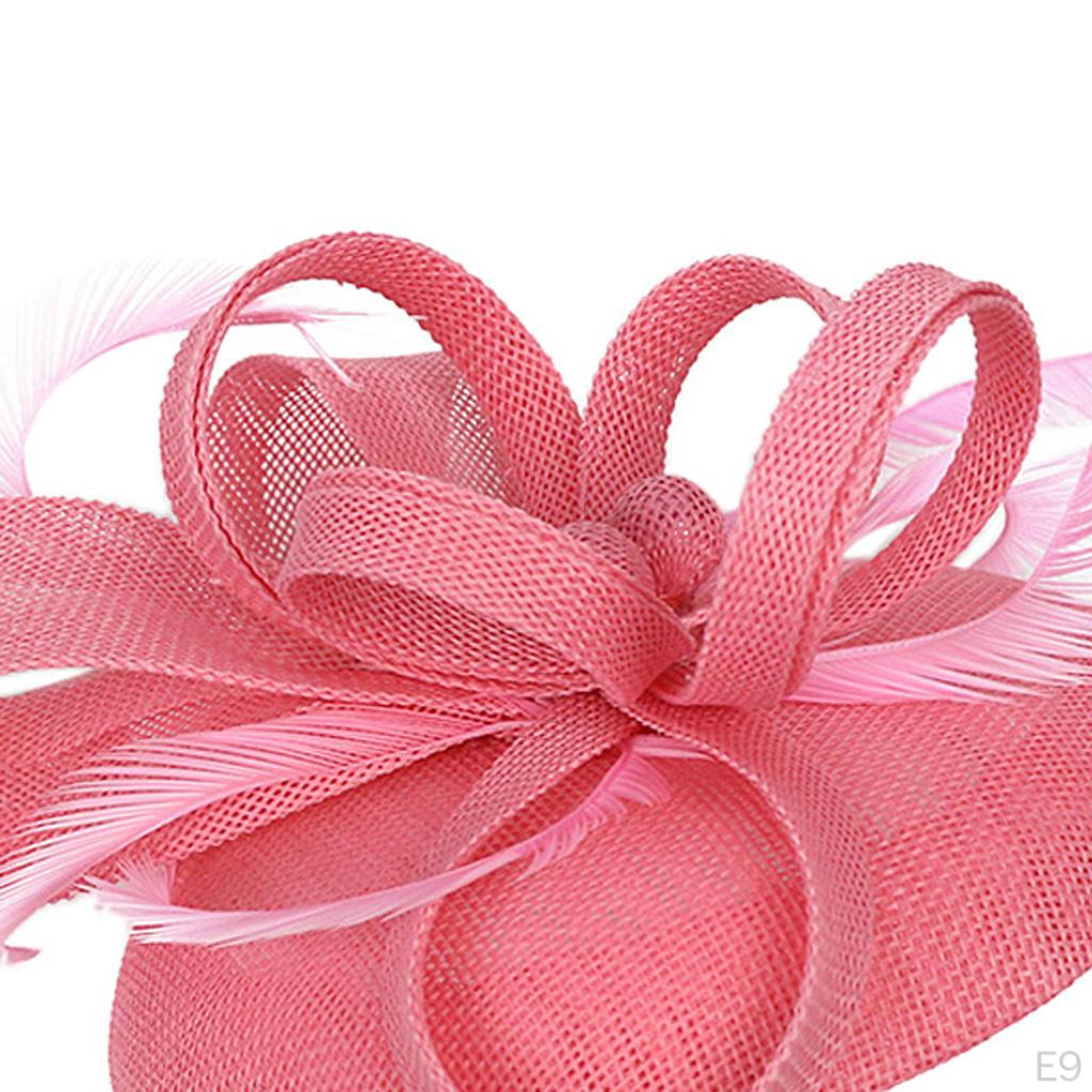 1920s Feather Fascinator Church Hair Clip Headpiece Hat