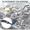 Radiator Hose for BMW Z4 High Sealing No.17127585743 | Engine Coolant Reservoir Overflow Hose Black 1 Pcs