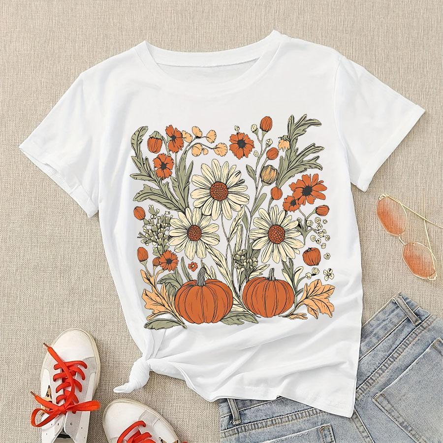 The Latest Round Neck Letter Printing Large Size Loose Women s T-shirt Half-sleeved Fashion Casual Women s Short-sleeved M