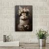 Vintage Rabbit Metal Wall Art Retro Floral Tin Sign Home Bar Decor Easter Bunny 12x8 Inch