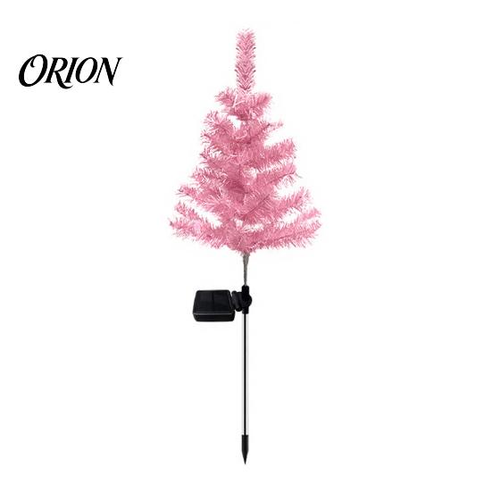 Waterproof Solar Garden Stakes Christmas Tree Stake Lights, Outdoor IP65 Crooked Lamp with Colorful Light for Automatic Dusk to Dawn Lights