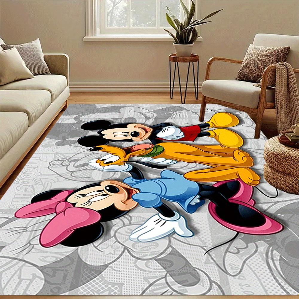 1 szt. Dywanik z Myszką Miki, Dywanik do Pokoju Dziecięcego i Sypialni, Trwały, Odporny na Plamy i Łatwy do Czyszczenia, Salon