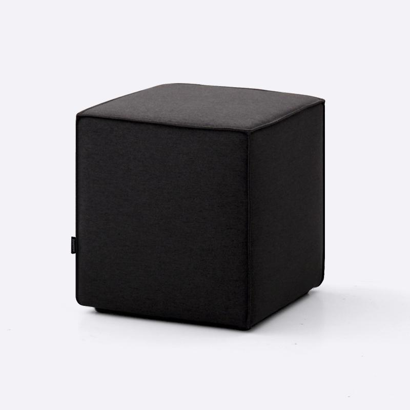 Scandinavian Fabric Ottoman Cube Stool Minimalist