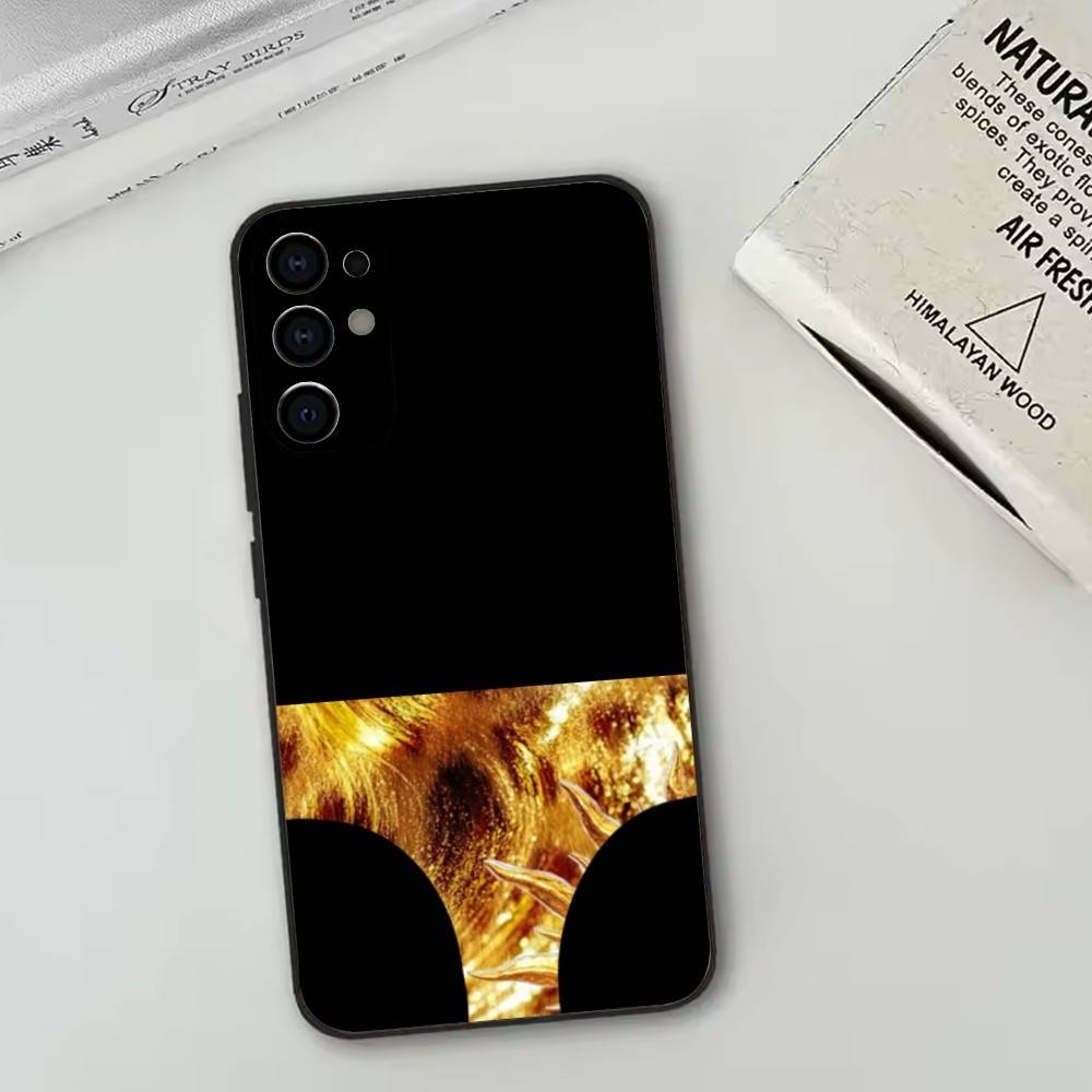 Funny leopard print underwear Phone Case Black Silicone Soft For Samsung S25,S24,S21,S22,S23,S30,Ultra,S20,Plus,Fe,Lite