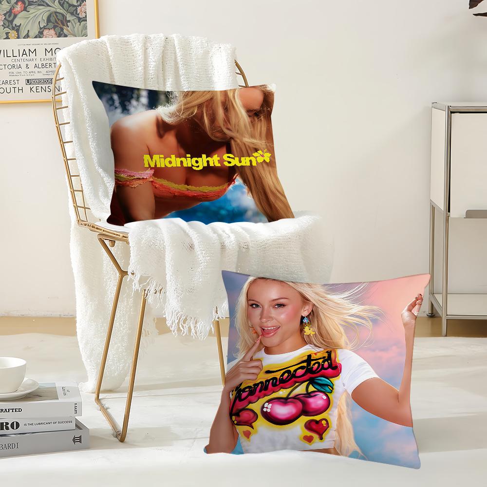Singer ZZara Larsson Midnight Sun Pillow Case Suitable For Bedrooms Living Rooms Cars Home Decoration