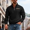 Men's Winter Heavyweight Velvet-Lined Loose-Fit Stand Collar Pullover Hoodie