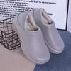 Men Cotton Slippers Winter Thickened Velvet Thick-Soled Heel Cotton Slippers Cold-Proof And Warm Casual Home Cotton Slippers