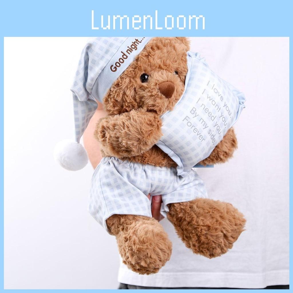 Bear Teddy Plush Toy Sleepwear Style Short Fabric Children Festival Doll Gift