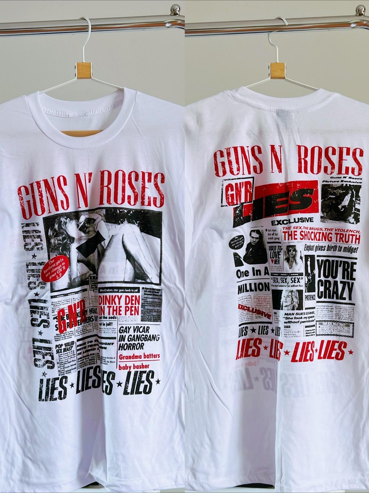 

T-shirt Soft Breathable White Tee American Retro Double-sided Printed Rock Short Sleeves, One Shop Tee Heavy Couple T-Shirt 3XL