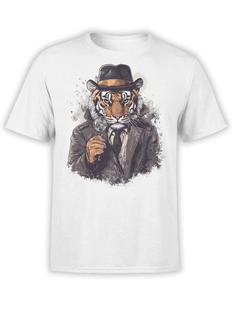 Fantucci Tiger TShirt Collection Detective Tiger TShirt Unisex S