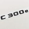 Chrome Black Car Styling Logo C300de Badge Rear Trunk Emblem Sticker Decals For Mercedes Benz C300e C300de W206 Accessories RL1