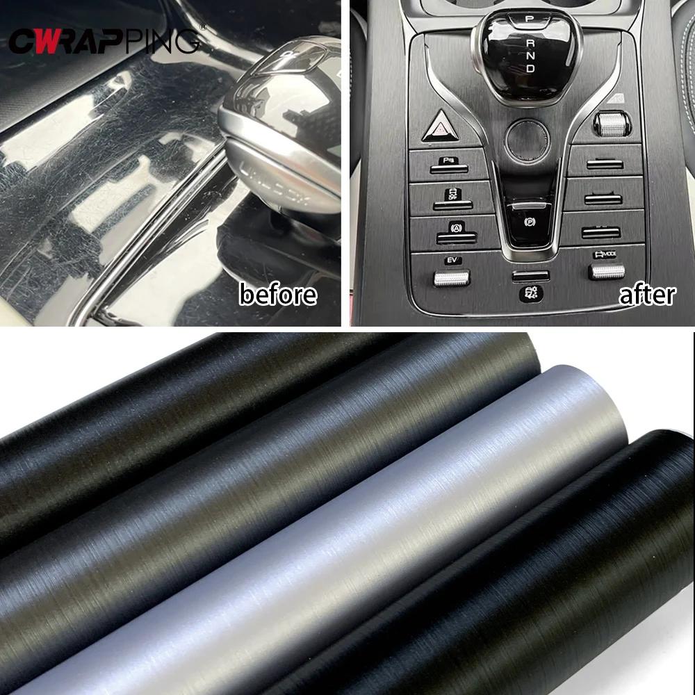 Autocolant Vinil Aluminiu Periat pentru Mașină Impermeabil Fără Bule Auto Motocicletă Autocolant pentru Calculator Folie Protectoare pentru Accesorii Auto