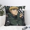 Armin Arlert Attack on Titan Kissenbezug Druckstoff Kissenbezug Dekorative Kissenhülle Sitzfläche Quadratisch 40*40cm