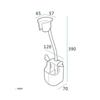 Wall Mounted Hair Dryer Bracket Punch Free for Toilet Decorative Green