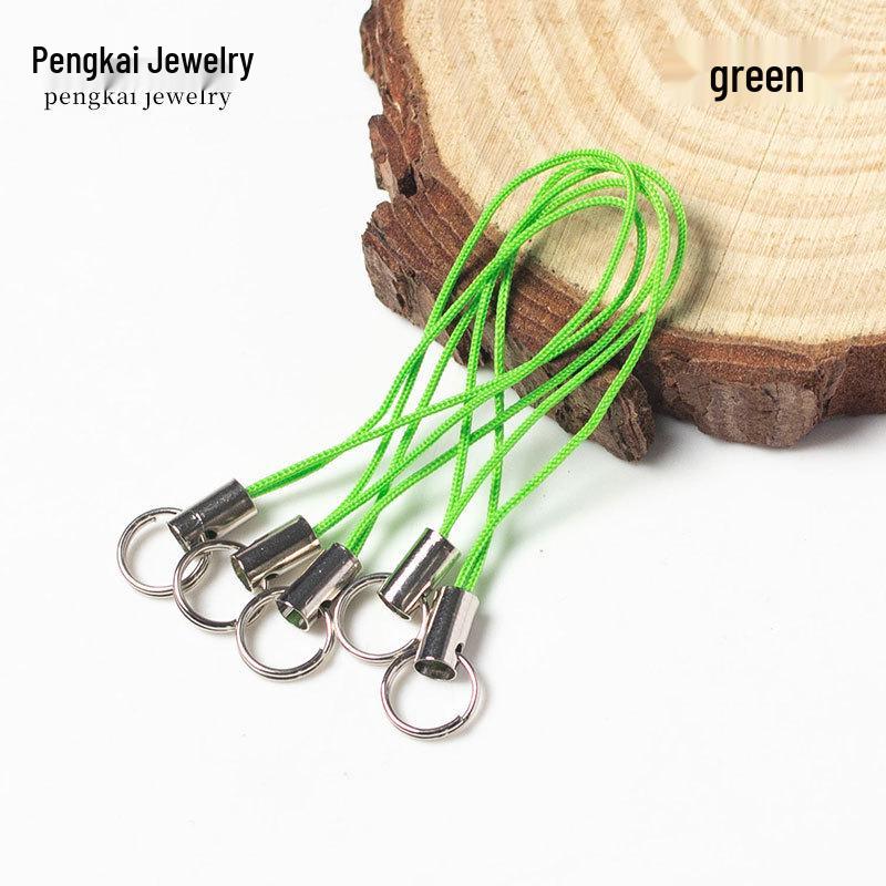 100 Colorful Double Loop Mobile Phone Lanyards - Doll Polyester Pendant Ropes for DIY Jewelry and Handmade Projects