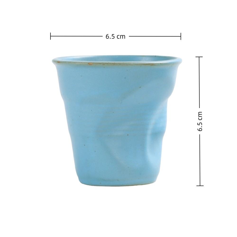 Coarse Ceramic Coffee Mugs Iron Rust Defects Espresso Cup Retro Tea Cup Afternoon Tea Cup