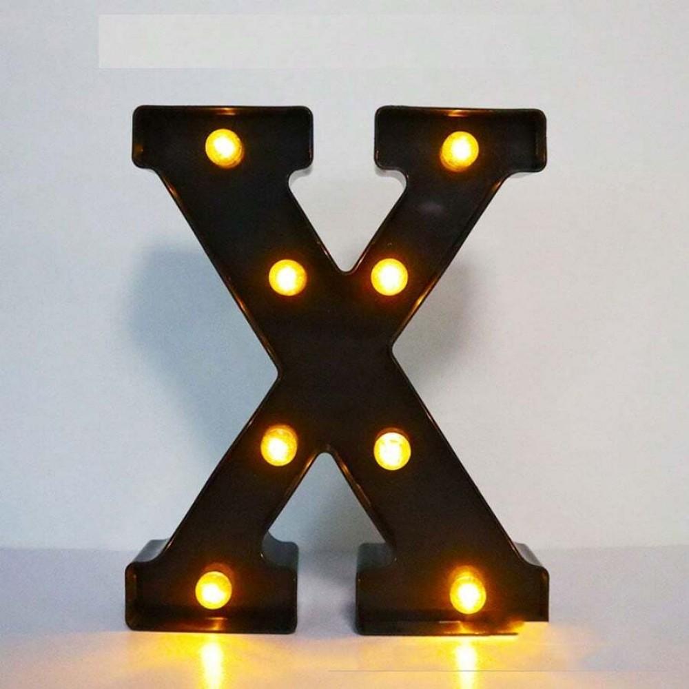 1PC 21.8cm LED Letter Light Luminous Letter and Number Night Light Suitable for Home Bar Wedding Birthday Party Decoration