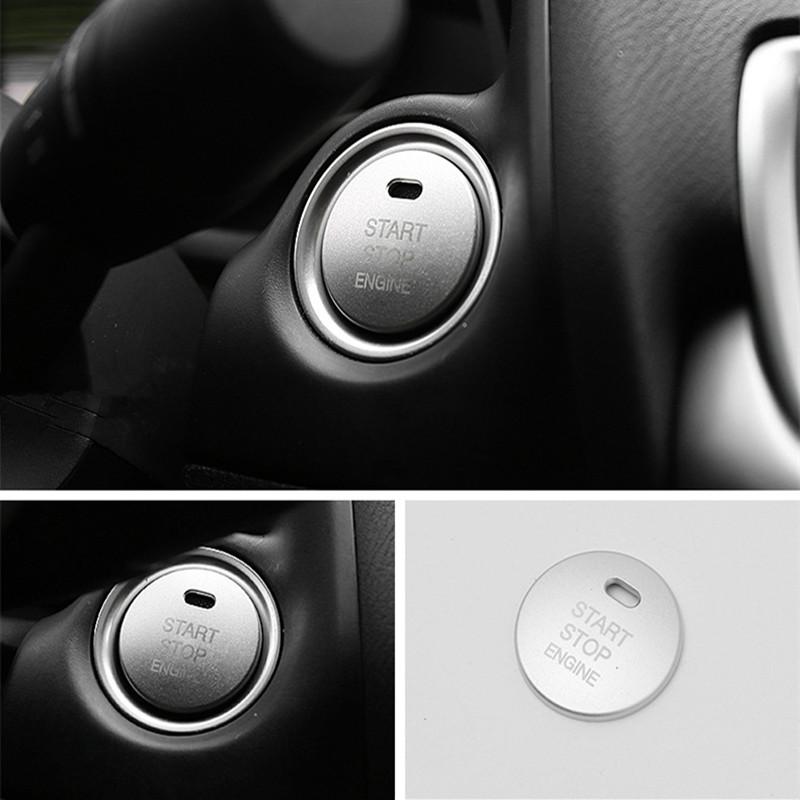 Para Mazda 3 2 6 CX-4 CX4 CX-5 CX5 Arranque Universal T Motor con Botón Cubierta de Repuesto PARADA Accesorios para Coche Decoraciones de Interruptor