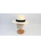 Yunibeosyeolkemiseuteuli Summer Basic Line Ivory Fedora Summer Hat