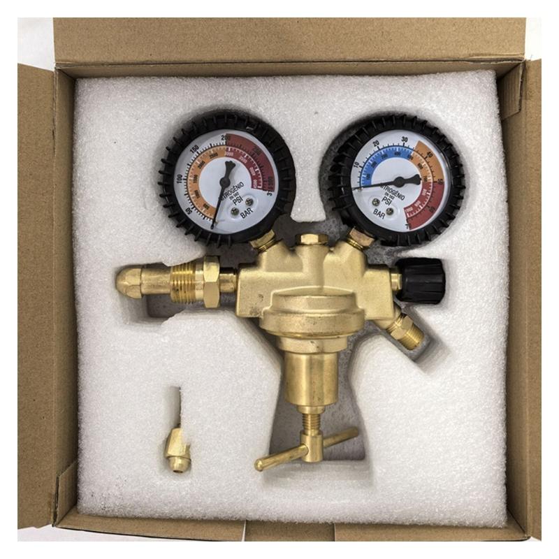 Accuracy Bronze Gas Pressure Regulator For CO2 Rare Welding Systems G3/4 Thread Guard Gate Plan