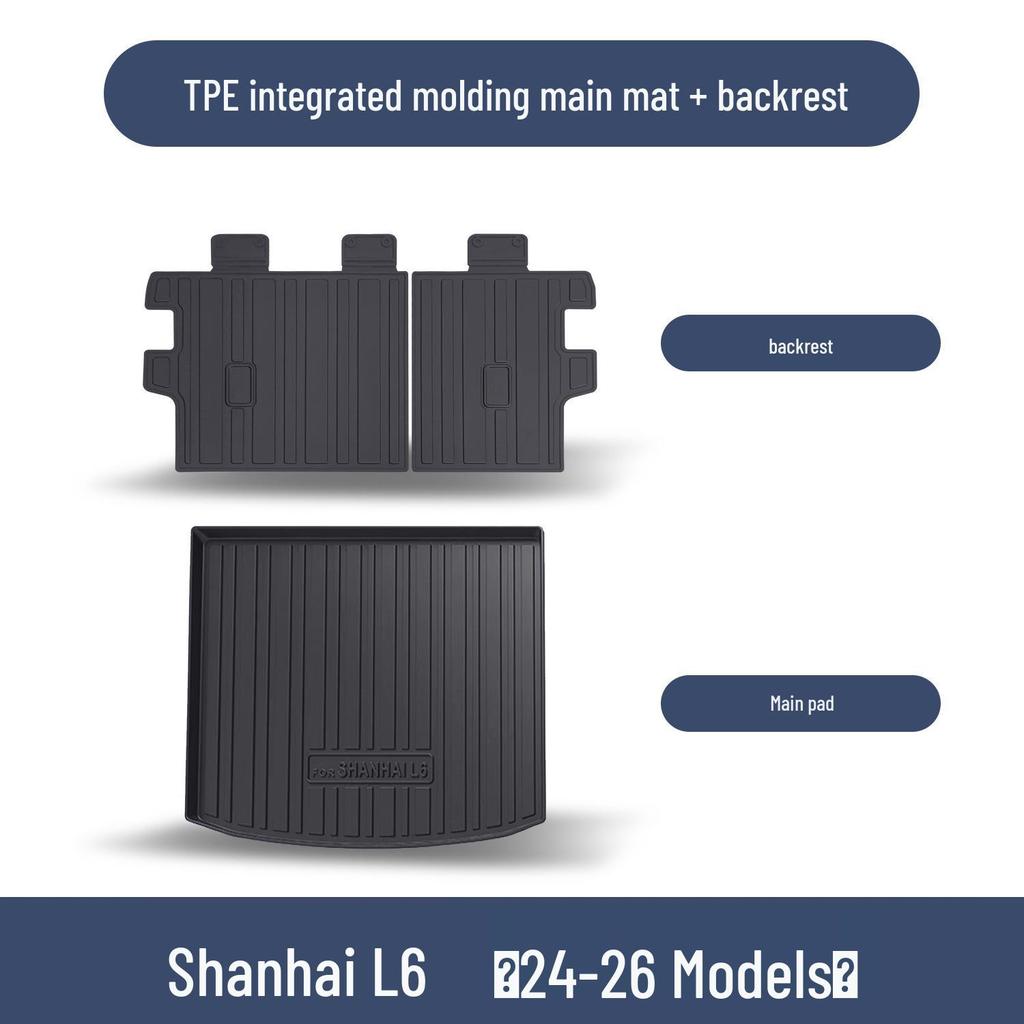 Jetour ShanHai L6 Trunk Mat - TPE Waterproof Interior Accessories