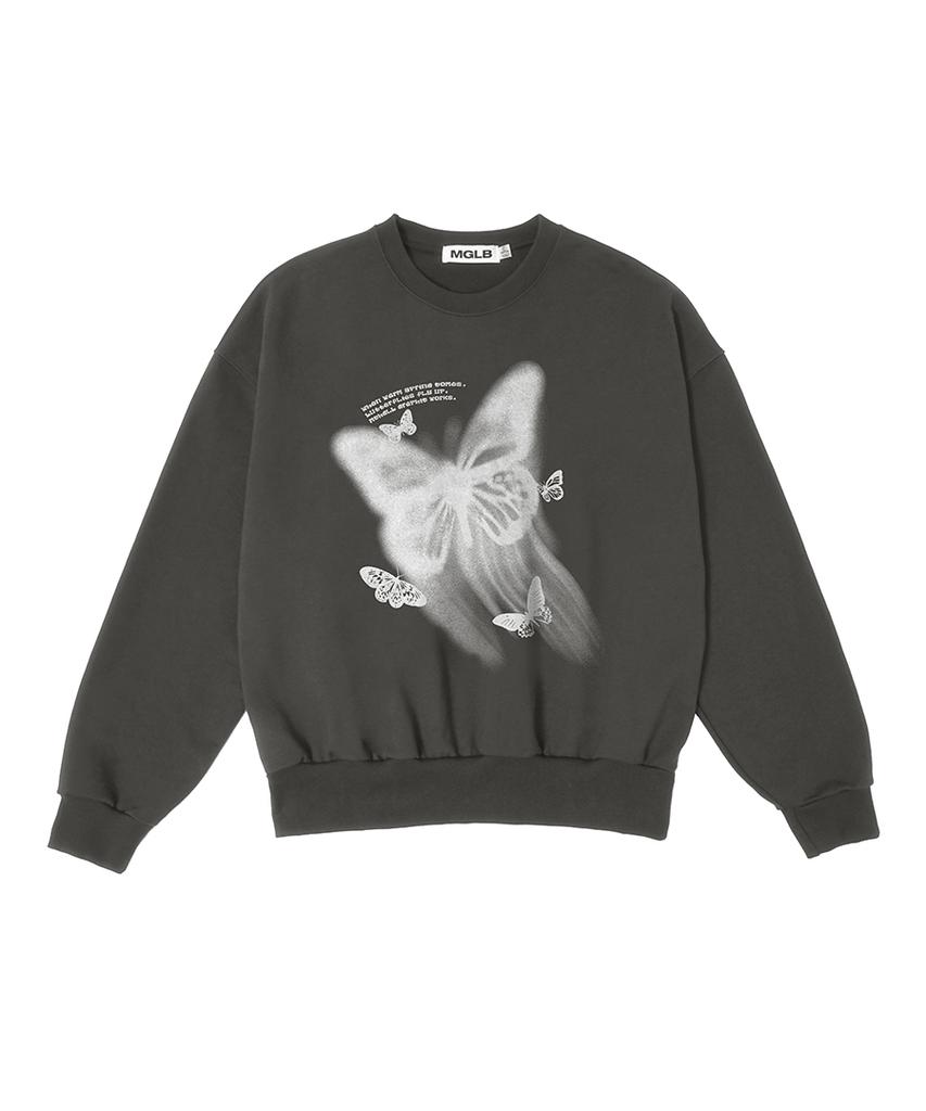 MATCHGLOBE Butterfly Sweatshirt (Dark Grey)