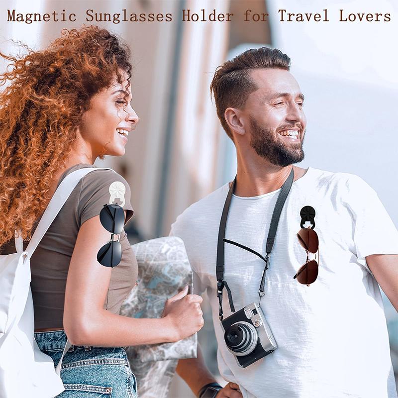 Silicone Magnetic Eyeglass Holder Keep Glasses Safe Magnetic Eyeglass Holders Upgraded Magnetic Suitable For Thick Clothes