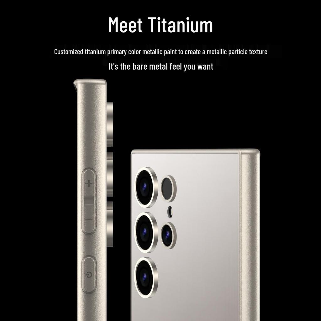 Samsung S24 Ultra Fashionable Skin-Feel Case: Electroplated Soft Edge, Ultra-Thin Protective Cover