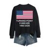 Women's Fashion Casual Long Sleeve Printed Round Neck Sweatshirt Top