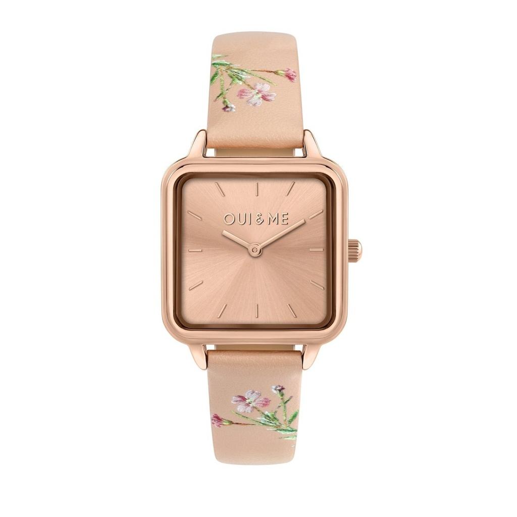 Oui & Me Harmonie Pink Leather Strap Rose Gold Dial Quartz ME010383 Women's Watch