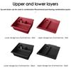 For Porsche Cayenne 2024-2025 Car Center Console Upper Lower Storage Box Tray Central Armrest Organizer Case Interior Accessory