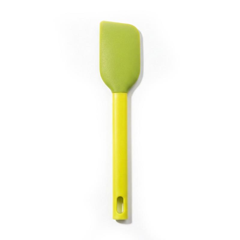 Silicone Baking Scraper Cream Spatula Soft Butter Cake Mixer Heat-Resistant Pastry Blenders Kitchen Utensils зелёный