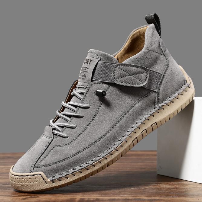 

Модная мужская повседневная обувь из искусственной кожи, ретро обувь на плоской подошве, обувь для отдыха и ходьбы, нескользящие балетки, большие размеры 38-48 48