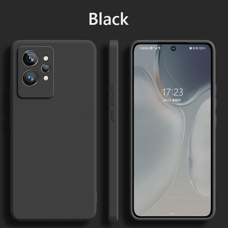 For Realme GT2 Pro Case Liquid Silicone Soft Matte Camera Protection Cover On For OPPO Realme GT2 GT 2 GT2Pro Phone Cases