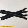 Genuine YKK No. 5 Metal Zipper for Leather Goods, Pockets, and Luggage