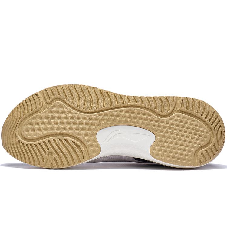 Li Ning Slip Resistant, Abrasion Resistant, Breathable, Lightweight Low top Casual Running Shoes Men's Gray ARST081-2