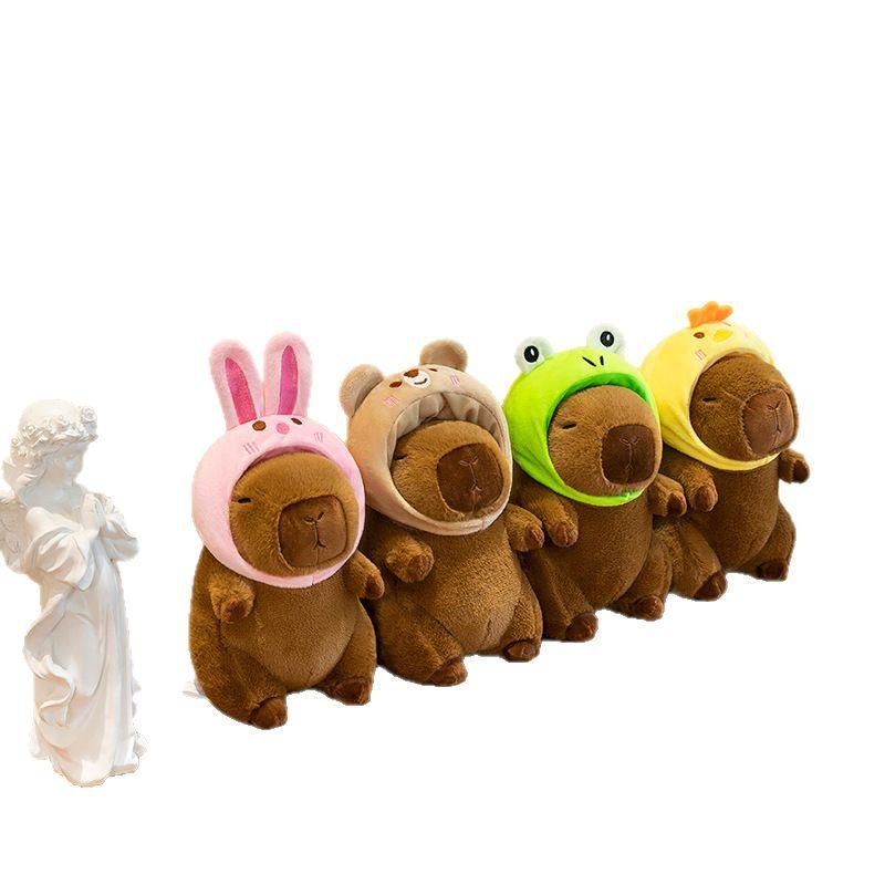 Eight-inch capybara doll cute kapibara doll grab machine doll plush toy birthday gift throw doll