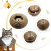 Magischer Organ Katzenkratzbaum Kratzbrett für Katzen Runde Wellpappe Kratzstange Spielzeug für Katzen Krallenwetzer Katzenzubehör