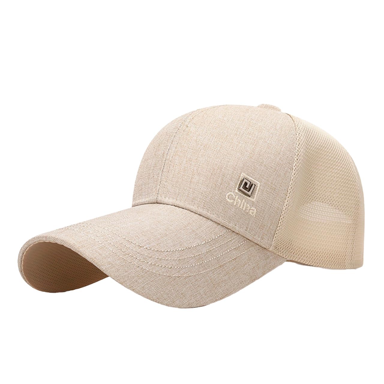

Expandable brim mesh CZA019 [White Fang] cap, design, hat, outdoor, casual, men s, women s, (beige) бежевий