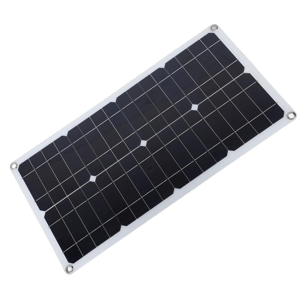 100W Solar Panel Kit IP67 Waterproof with DC 12V 24V 20A Controller Portable Solar Panel for RV