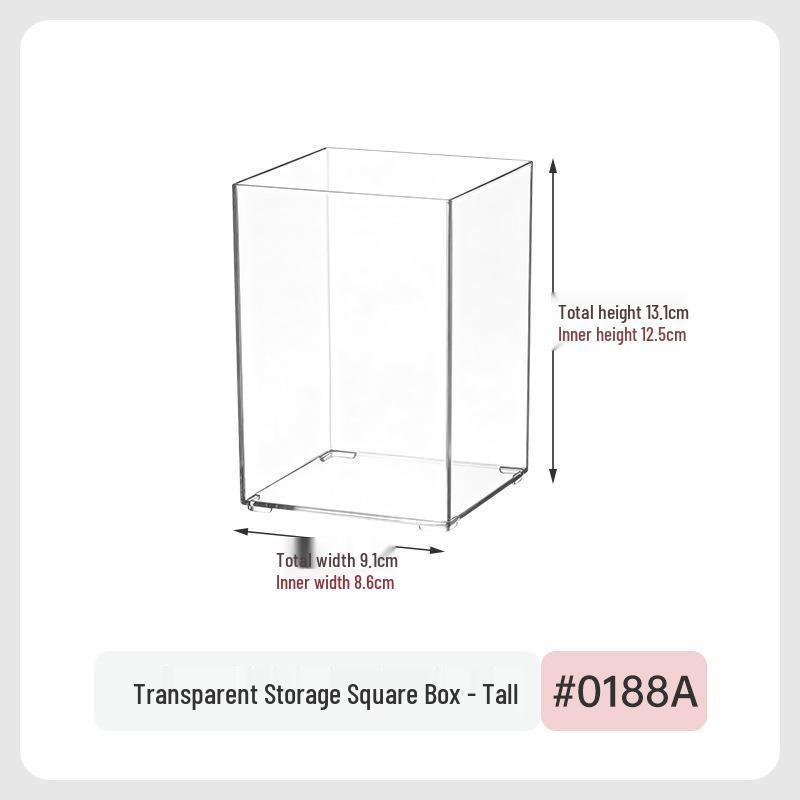 Cajón de Escritorio Transparente de Acrílico con Divisor